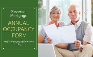 Reverse Mortgage Annual Occupancy Form
